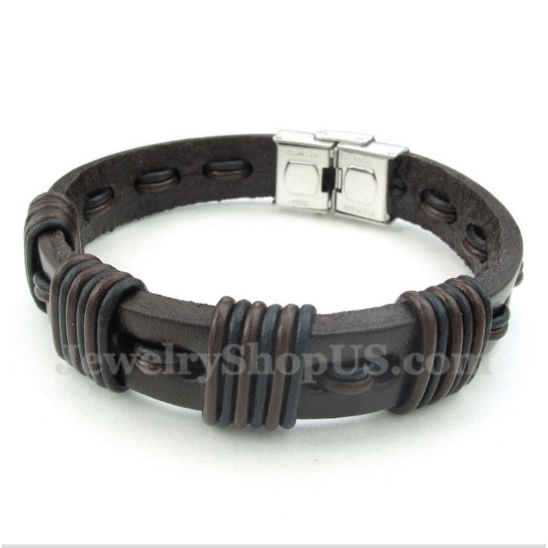 Herren Leder Titan Armband