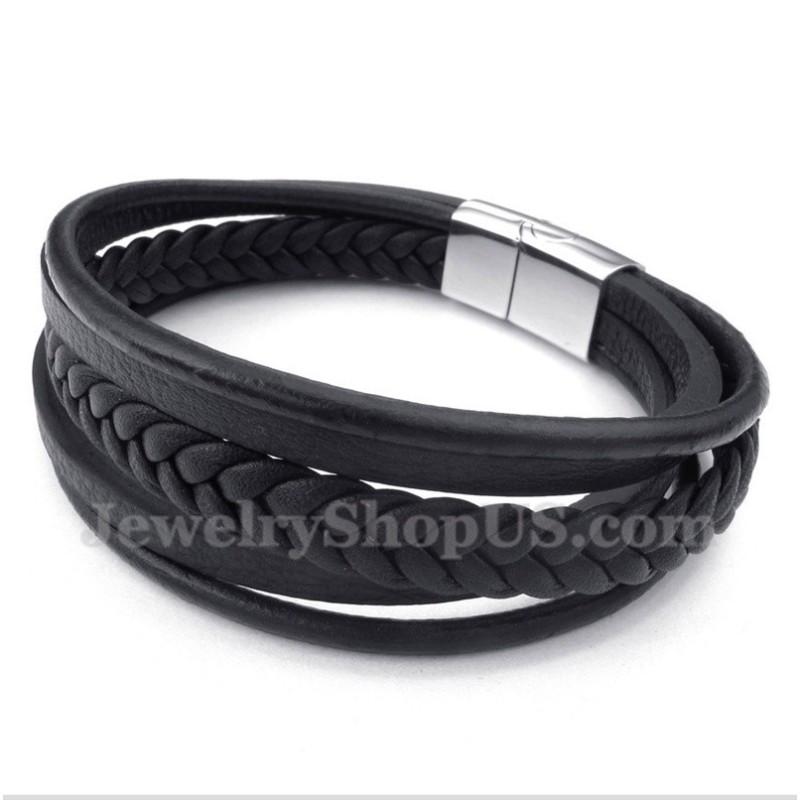 Herren Leder Titan Armband