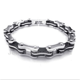 Herren-Titan-Fahrradketten-Gummiarmband
