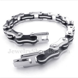 Herren-Titan-Fahrradketten-Gummiarmband