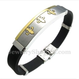 Herrenarmband Aus Titan Und Gold
