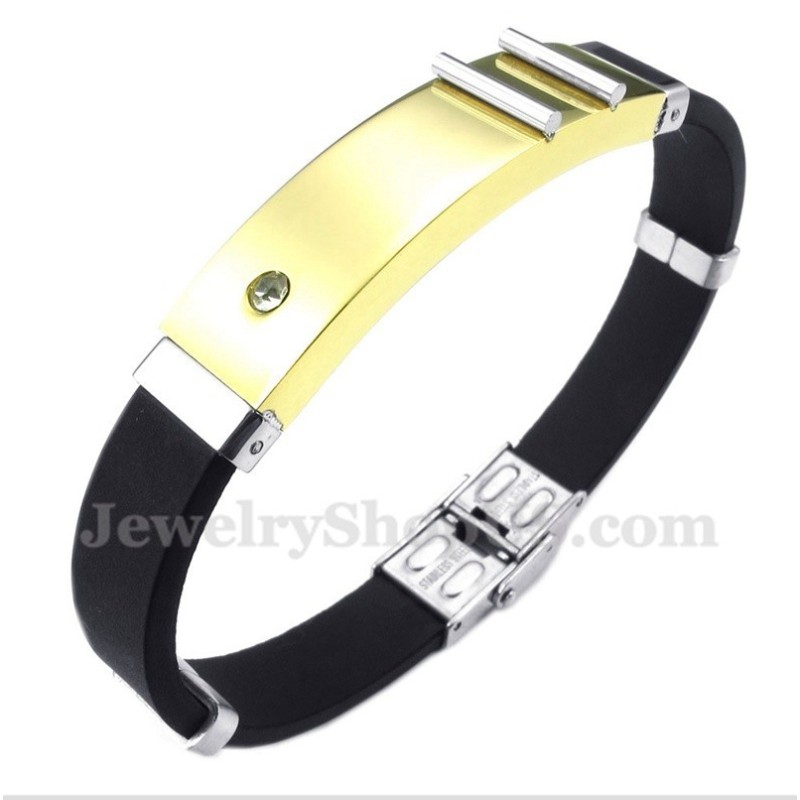 Herrenarmband Aus Titan Und Kautschuk Herrenarmband Aus Titan Und Kautschuk