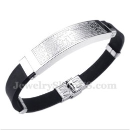 Herrenarmband Aus Titan Und Kautschuk