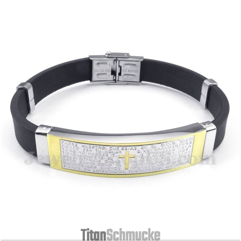 Herrenarmband Aus Titan Und Kautschuk Herrenarmband Aus Titan Und Kautschuk