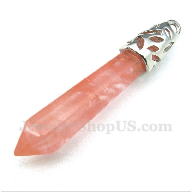 Herren-Anhänger Mit Sechseckigem Prisma Und Farbiger Glasur, Mit Kostenloser Kette Herren-Anhänger Mit Sechseckigem Prisma Und Farbiger Glasur, Mit Kostenloser Kette