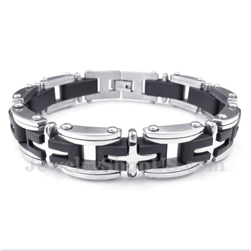 Herren-Kreuzarmband Aus Titan Herren-Kreuzarmband Aus Titan