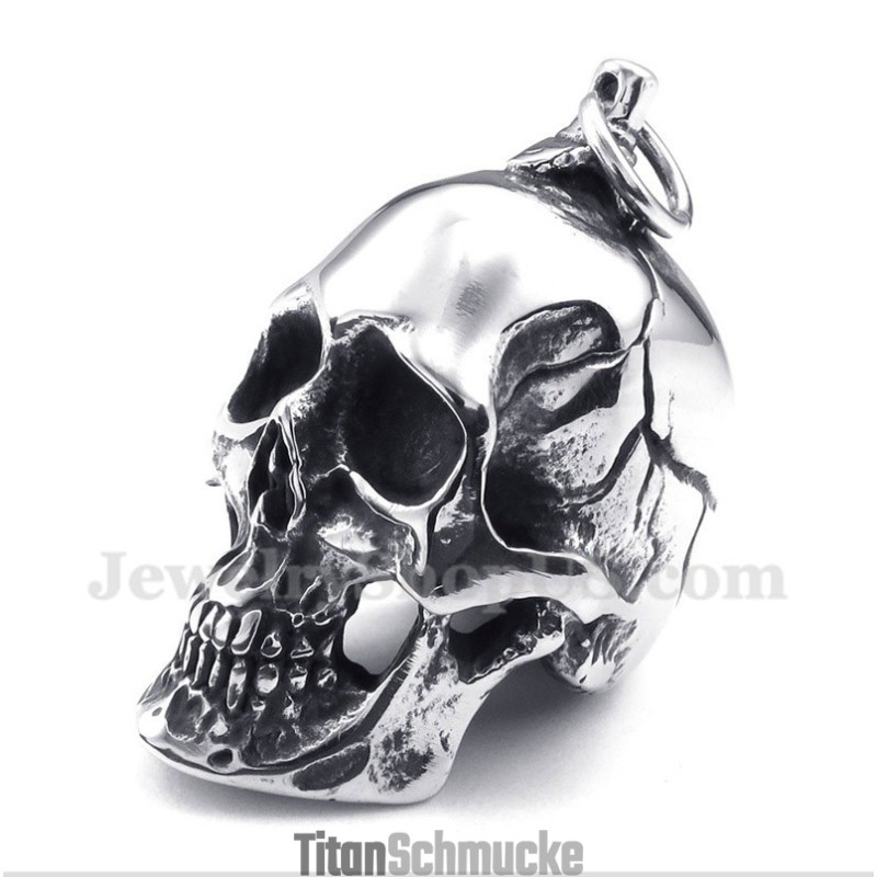 Herren Titan Totenkopf Anhänger Mit Gratis Kette Herren Titan Totenkopf Anhänger Mit Gratis Kette