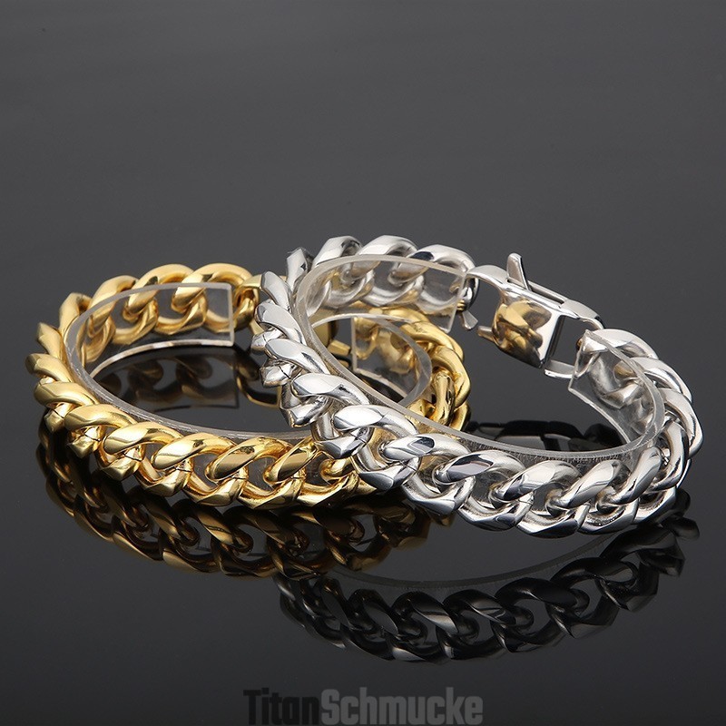 Kubanisches Kettenarmband Aus Titan Für Männer Kubanisches Kettenarmband Aus Titan Für Männer