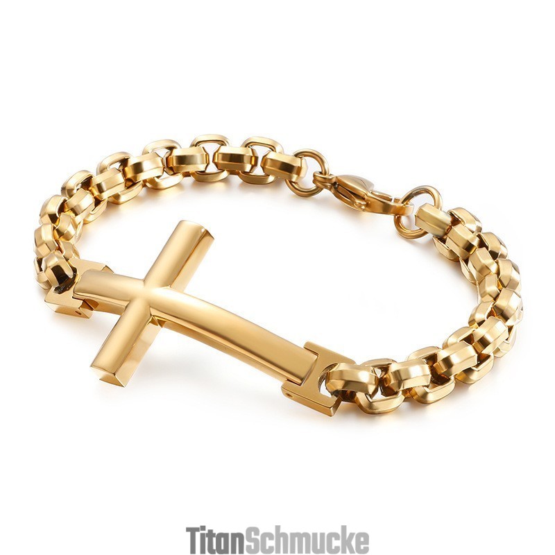 Titan Tide Herrenarmband Titan Herren Kreuz Quadrat Armband Tide Herren Accessoires