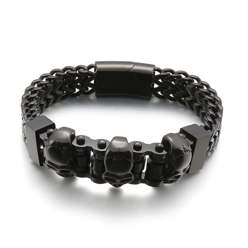 Totenkopf Herren Titan Armband