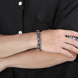 Cast Vintage Schmuck Trendy Chic Wind Spitze Schädel Männlichen Armbänder