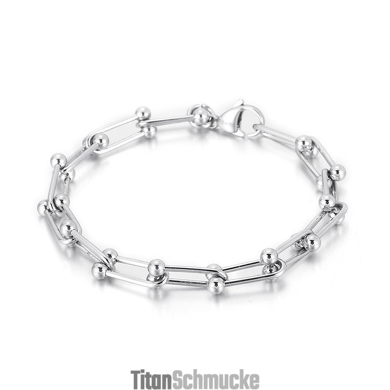 Titanarmband Mit Hufeisenschnalle Für Herren Und Damen, U-Förmiges Schnallenarmband Titanarmband Mit Hufeisenschnalle Für Herren Und Damen, U-Förmiges Schnallenarmband