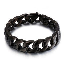 Titan Schwarz Herren Armband Herren Kette