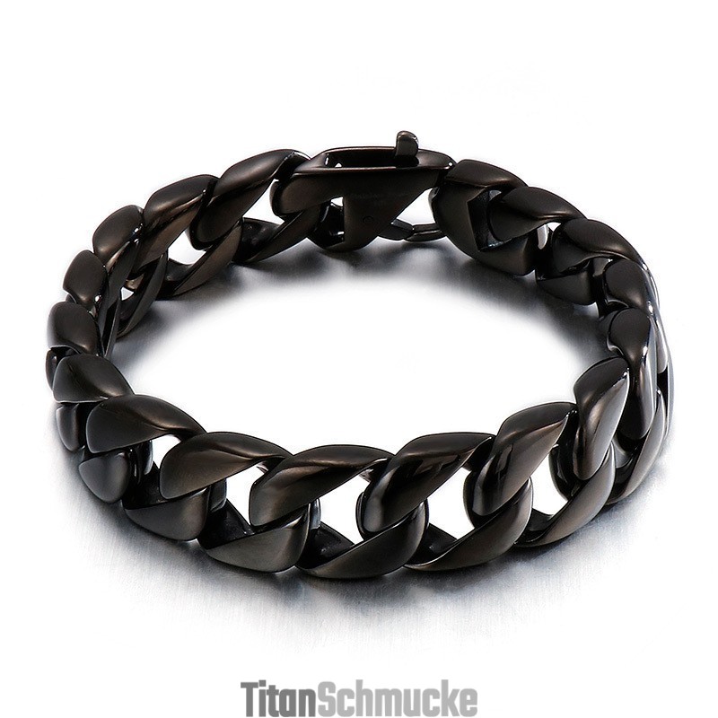 Titan Schwarz Herren Armband Herren Kette Titan Schwarz Herren Armband Herren Kette