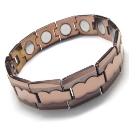 13 Mm Breites, Klobiges Herrenarmband Aus Wolframkarbid In Braun