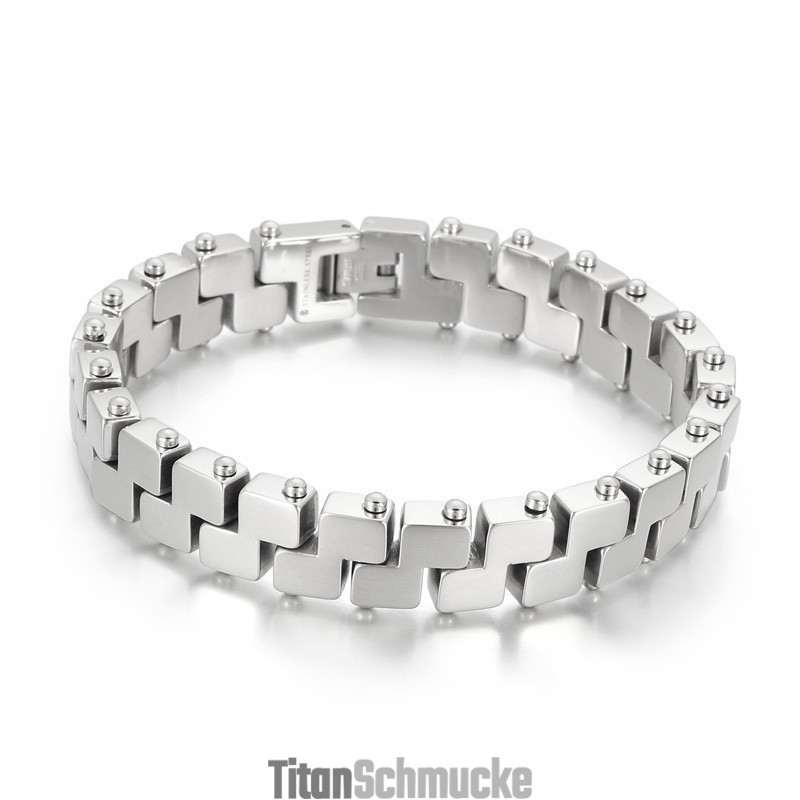 Vakuumbeschichtetes 18Kz-Buchstaben-Titan-Herrenarmband Vakuumbeschichtetes 18Kz-Buchstaben-Titan-Herrenarmband