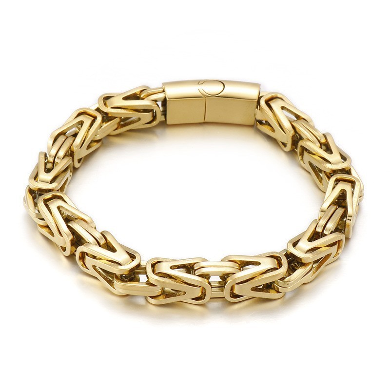 Cooles Rock Hip Hop V-Förmiges Titanarmband Für Männer