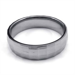 Modischer Facettierter Wolframring