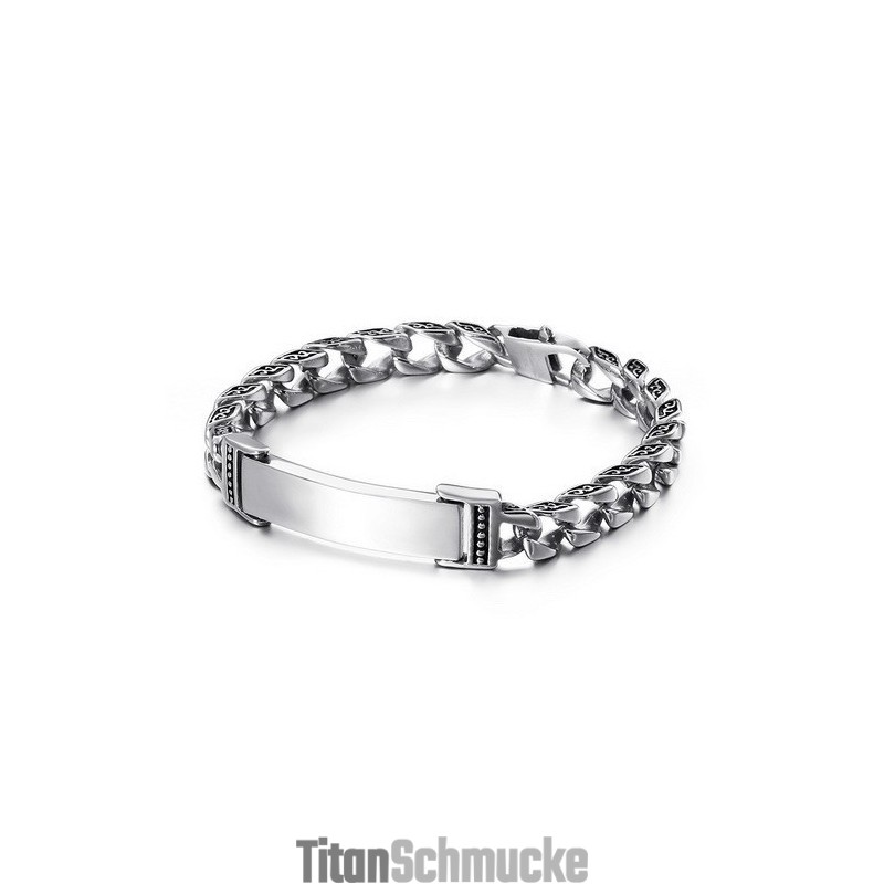 Cooles Totenkopfkreuz Mit Zirkonia Titan Armband Cooles Totenkopfkreuz Mit Zirkonia Titan Armband