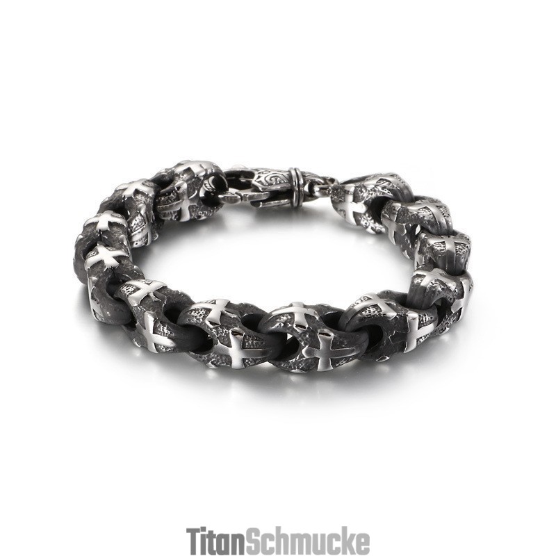 Vintage Bikerkette Rock Style Fahrradkette Titan Armband Vintage Bikerkette Rock Style Fahrradkette Titan Armband