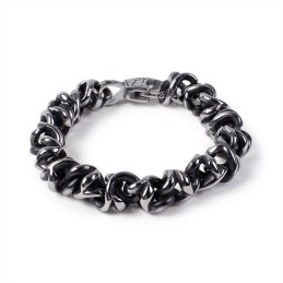 Alternative Chic Herrenarmbänder Coole Titan-Totenkopfarmbänder