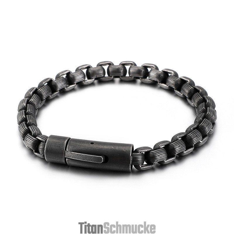 Neue Mode Retro-Stil Biker Herren Titan Armband Kette Biker Kette Armband