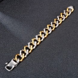Herren Inter-Gold Armbänder Vierseitiges Schleifarmband Schmuck