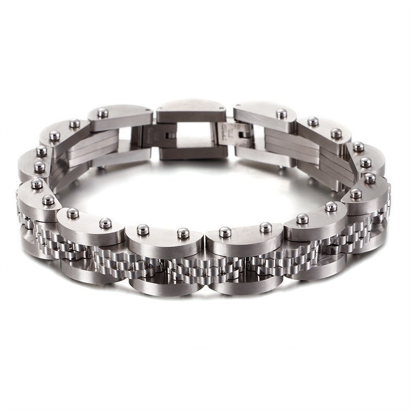 Titan Fahrradkette Herrenarmband Mit Riemen Titan Fahrradkette Herrenarmband Mit Riemen