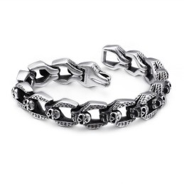 Schicke Windschädel-Armbänder Tide Men Titan-Armbänder