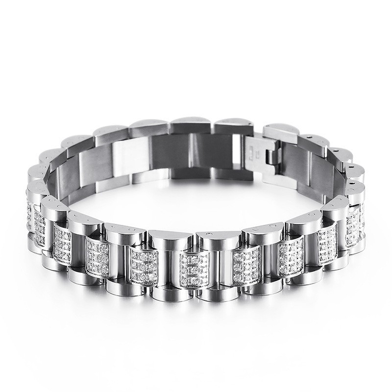 Herren Titan Armband Diamant Set Titan Armband Für Männer