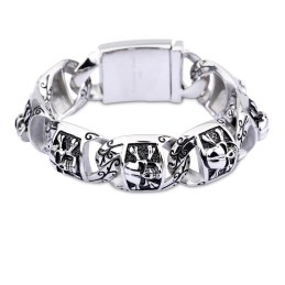 Hip-Hop Chic Style Armbänder Herren Titan Armbänder Dicker Abschnitt Totenkopf Schmuck