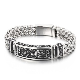 Modemuster Gebogenes Marken-Titan-Herrenarmband