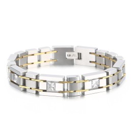 Modisches Geburtstagsgeschenk Mit Diamanten Titanarmband Für Männer