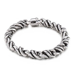 Modisches Twist-Titanarmband Für Männer