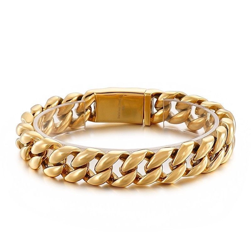 Cooles Vakuumbeschichtetes 18-Karat-Titanarmband Für Männer Cooles Vakuumbeschichtetes 18-Karat-Titanarmband Für Männer
