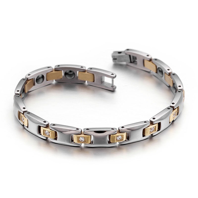 Diamant-Magnet-Titan-Armband Für Männer Und Frauen