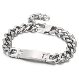 Mode Geschwungene Marke Mit Schwanz Kette Titan Armband Für Männer
