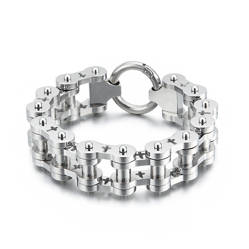Rock Hip-Hop Hollow Cross Titan Herren Fahrradarmband