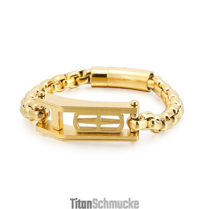 Rock Hip-Hop Kreuz Hohl Quadrat Herren Titan Armband