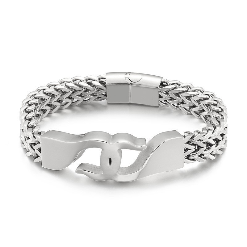 Kreuzhaken Titanarmband Für Männer Mit Zubehör