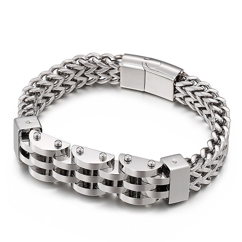 Doppellagiges, Zweireihiges Titanarmband Für Herren