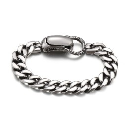 Schickes Kubanisches Titanarmband Für Männer