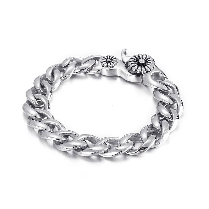 Beliebtes Titanarmband Im Schicken Stil Mit Schneckenschnalle Für Männer