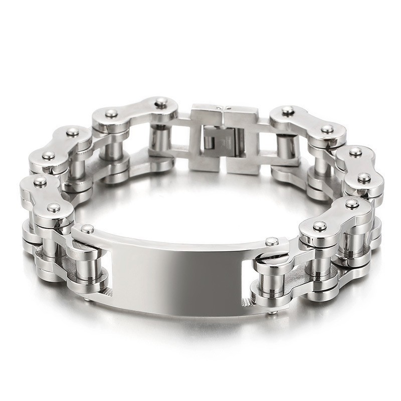 Cooles, Schickes Biker-Titanarmband Für Männer