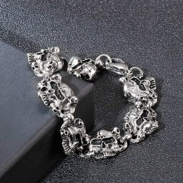 Beliebte Mode Schädel Kopf Ghost Head Herren Titan Armband