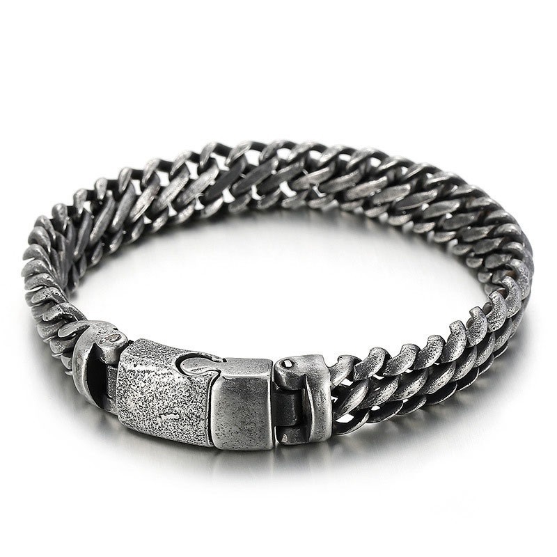 Cooles Einfaches Mesh-Titanium-Snap-Herrenarmband-Zubehör Cooles Einfaches Mesh-Titanium-Snap-Herrenarmband-Zubehör
