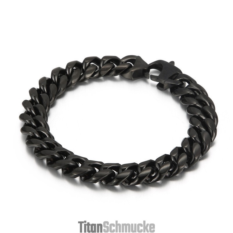 Wunderschönes Kubanisches Kettenarmband Aus Titan
