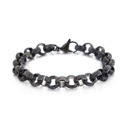 Ancient Chic Kreuz O-Förmiges Titan-Kettenarmband