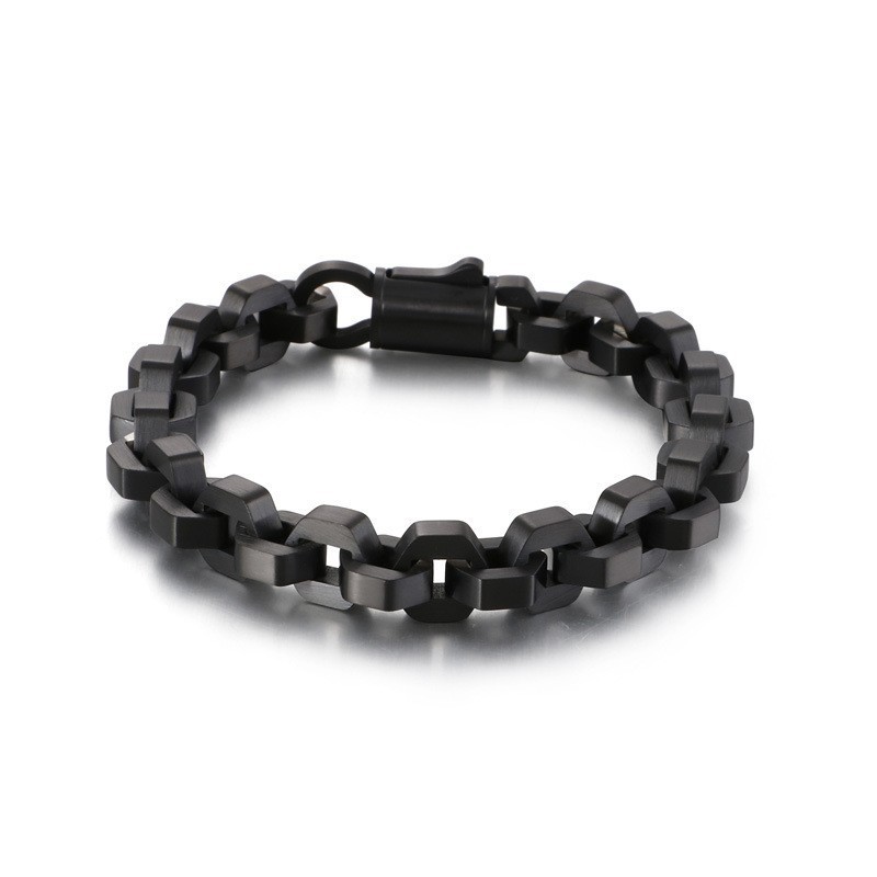 Elegantes Geometrisches Herrenarmband Aus Titan Elegantes Geometrisches Herrenarmband Aus Titan