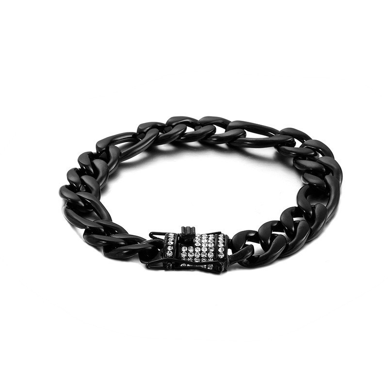 Modisches Schwarzes Titanarmband Für Herren Modisches Schwarzes Titanarmband Für Herren